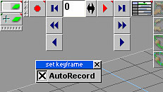 Animation control panel